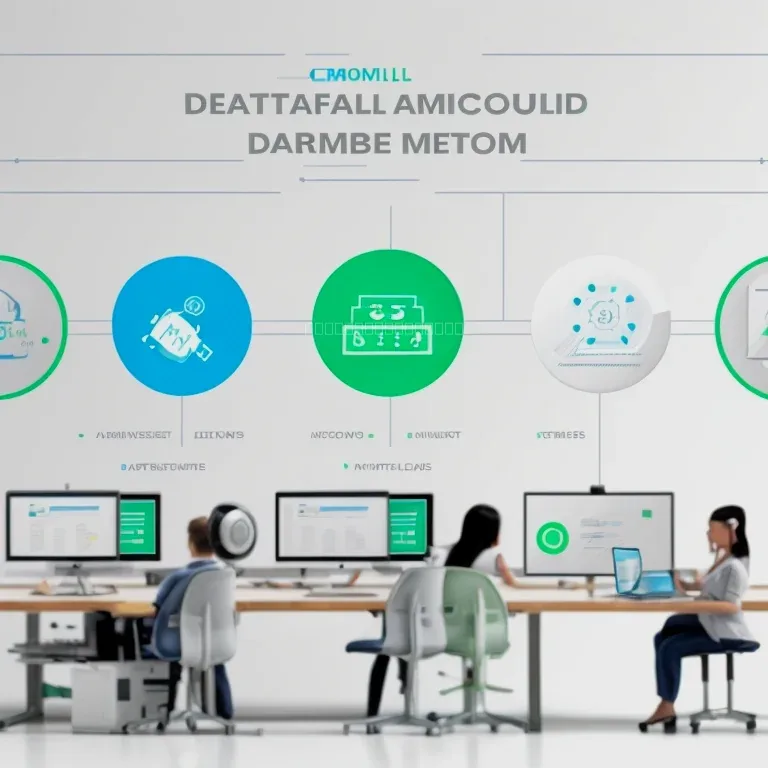 AI workflow diagram with automation icons — NeuravaNLab